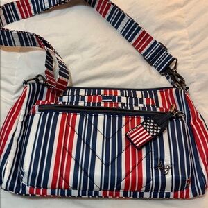 Lug Stretch Patriotic LE Crossbody Bag Very Good Condition